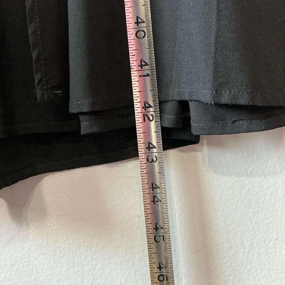 Torrid Black Maxi Skirt Smocked Waist Tassel Drawstring Side Slits Size 1 - Picture 8 of 10